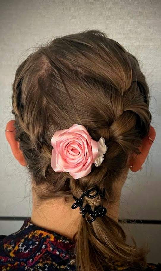 Flower hair clip