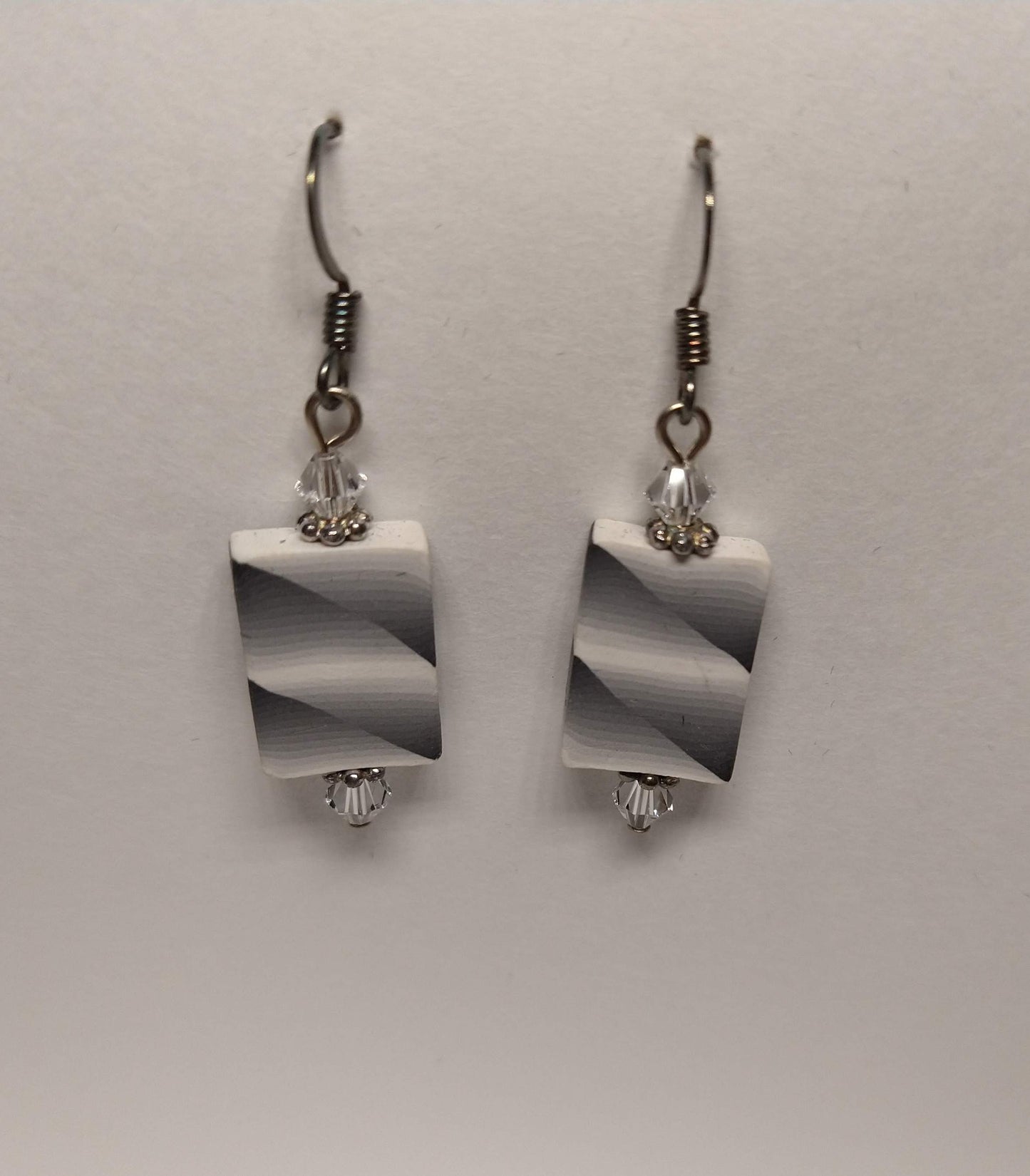 Flat two color earrings